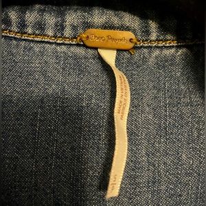 Denim free people button up.